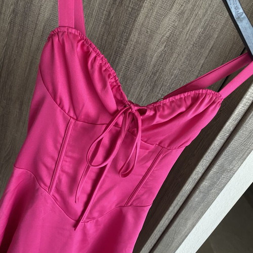 Fashion Nova Pink Corseted Mini Dress New