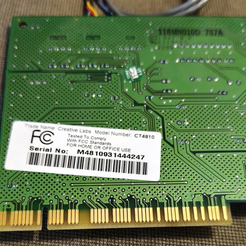 Creative Sound Blaster Vibra 128 CT4810 sound card like new