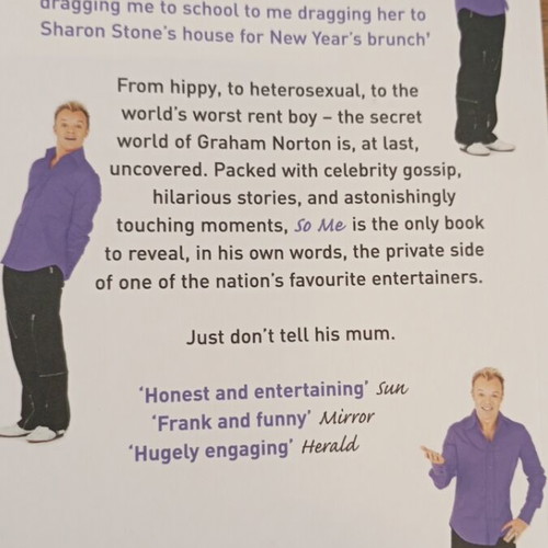 Graham Norton So Me book, excellent condition