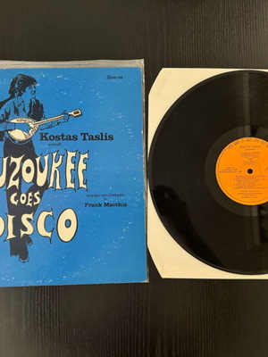 Kostas Taslis Bouzoukee Goes Disco LP used, laiko