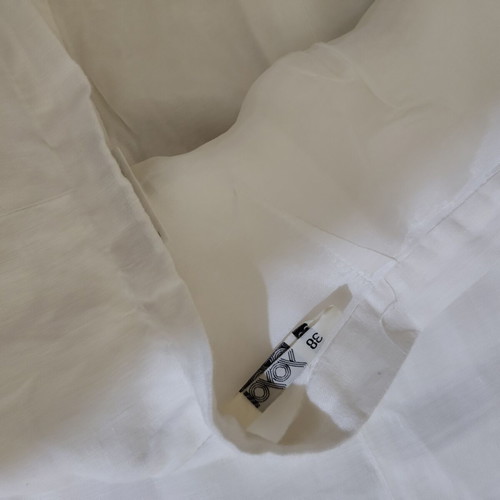 Linen women's skirt like new, white, size M 38 10