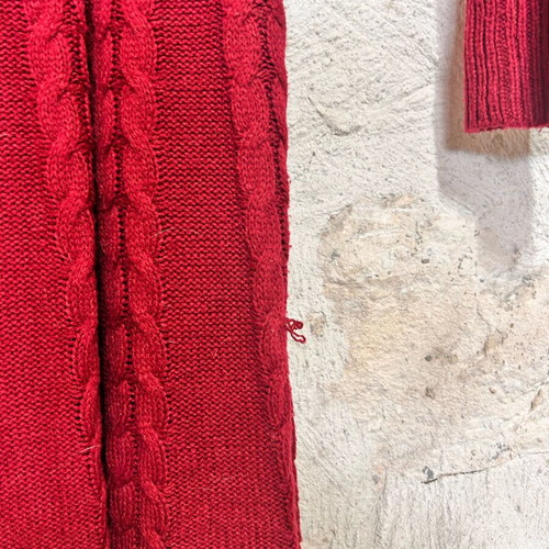 Shein Red Cable Knit Dress used, size S