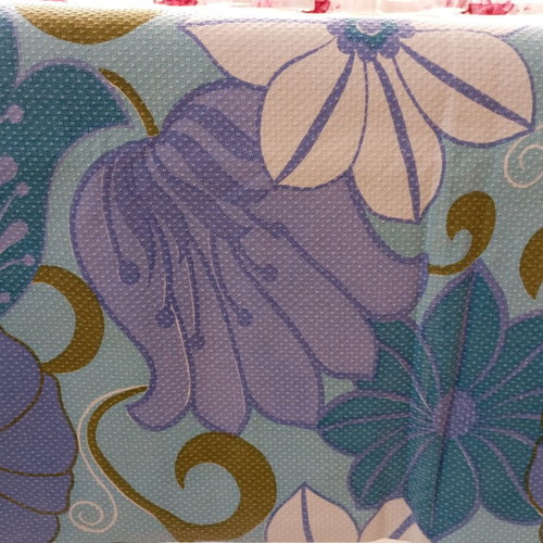 Vintage floral pique blanket
