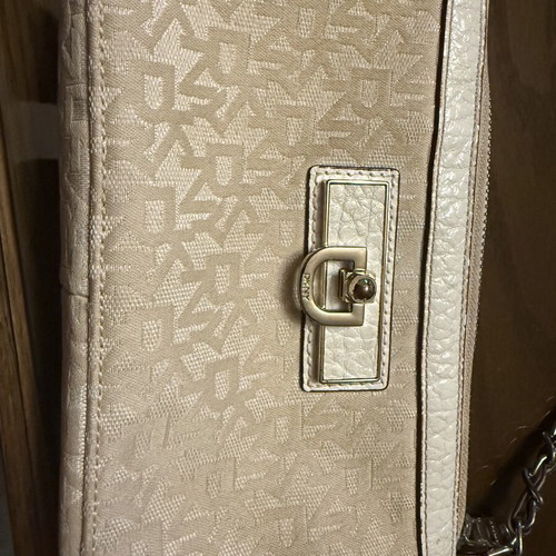 DNKY crossbody bag used, beige