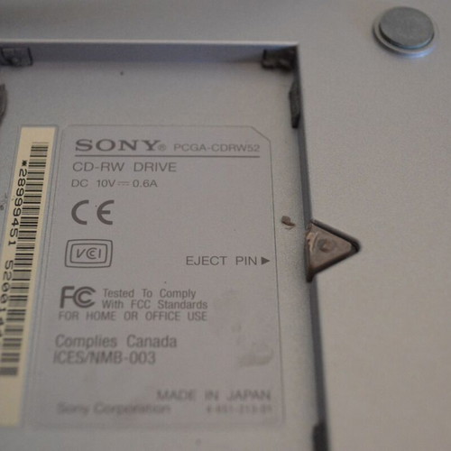 Sony PCGA-CD51 external CD ROM drive used, compatible with Amiga 600-1200