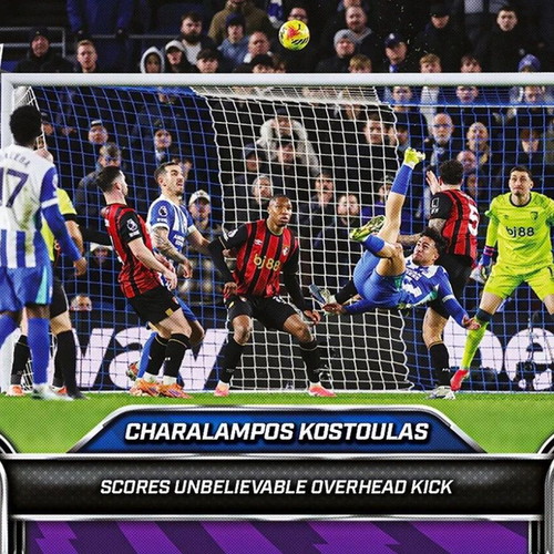 Topps Now 25-2026 EPL Premier League 113 Charalampos Kostoulas Brighton new