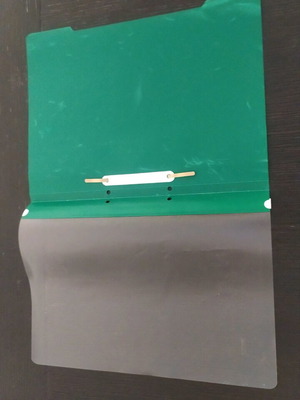 Folder like new, one piece