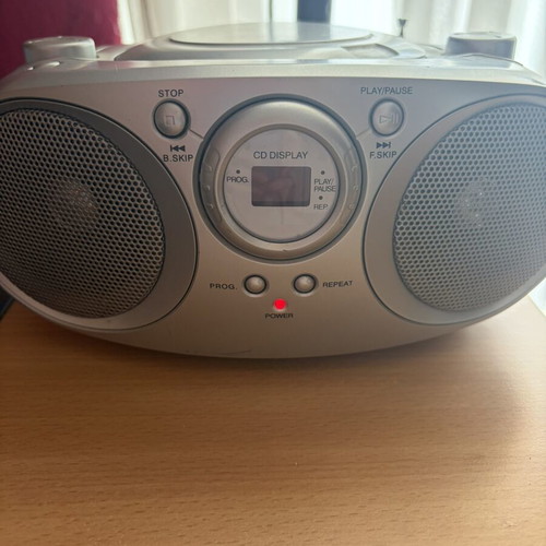 Silvercrest MD11 Portable Radio CD Player, silver