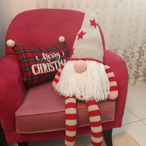 Wool handmade Christmas goblin new, height 97 cm