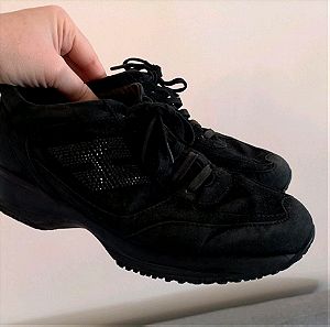 Hogan sneakers leather suede 38
