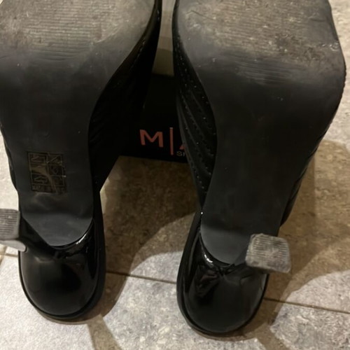 Mia black mules used, size 40