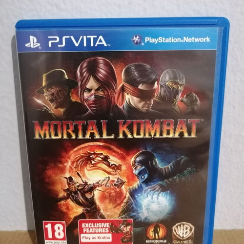 Mortal Kombat PS Vita case and cover used, no game included
