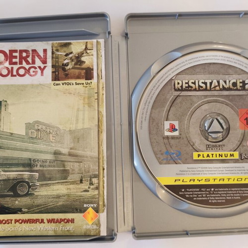 Resistance 2 Platinum PS3 game like new with manual