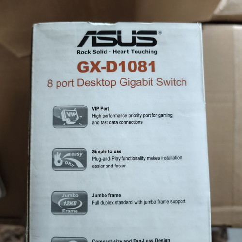 Asus GX-D1081 8 Port Desktop Gigabit Switch