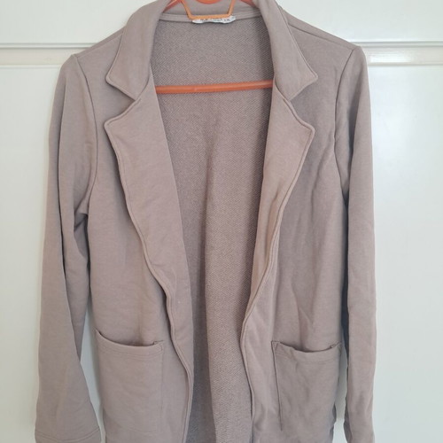 Rue Paris French Collection women's jacket cotton like new L-XL beige