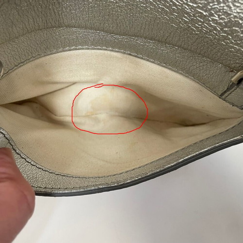 Givenchy Duetto Crossbody Bag like new, beige and silver leather