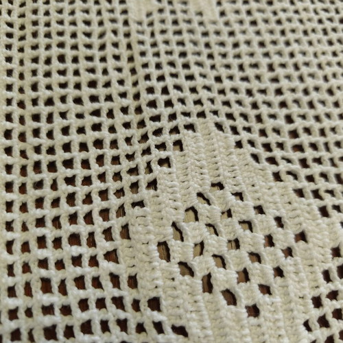 Handmade knitted tablecloth like new 150x240