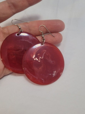 Burgundy earrings