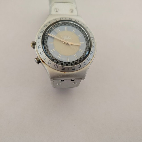 Swatch Irony watch used, not working, gray