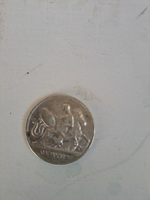 Silver 2 Drachma Coin 1911 used, Greece