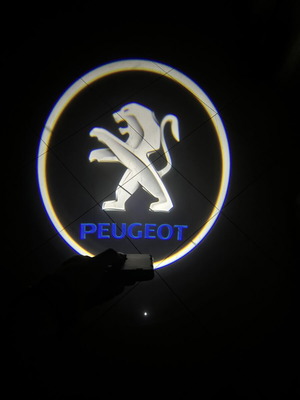 Projector Door Lights for Peugeot Car Set of 2, New