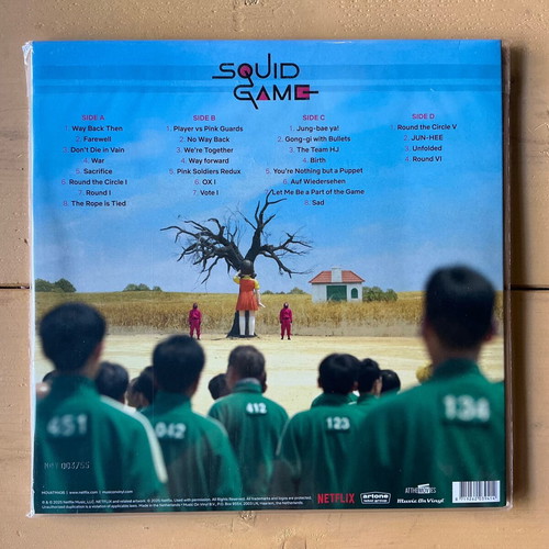 Squid Game Soundtrack vinyl new, green and pink