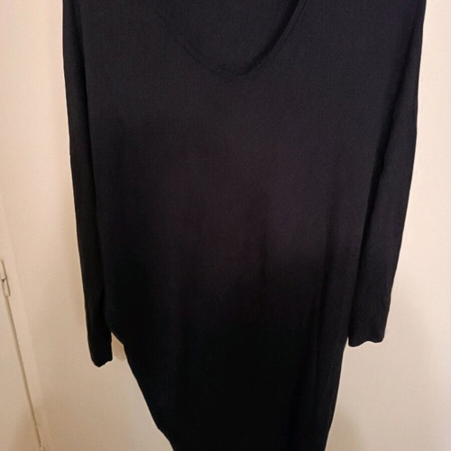 Selestino dress black, cotton elastic, size M