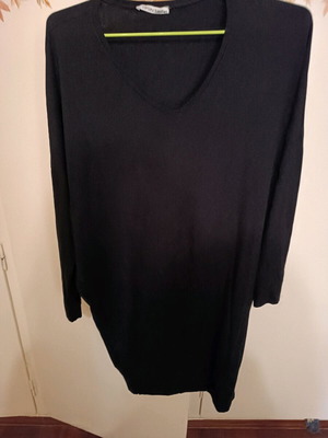 Selestino dress black, cotton elastic, size M