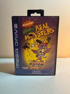 Sega Mega Drive Real Monsters παιχνίδι σαν καινούργιο, πλήρες με εγχειρίδιο