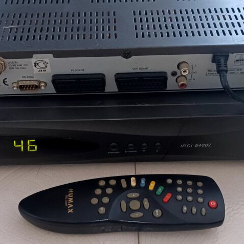 Humax IRCI-5400Z satellite receiver with Humax F1-FOX gift and remote control