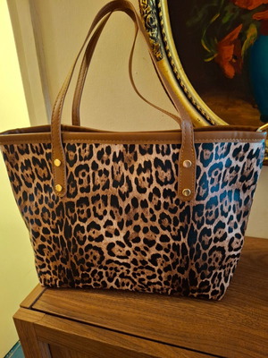 Women’s shoulder bag leopard animal print new