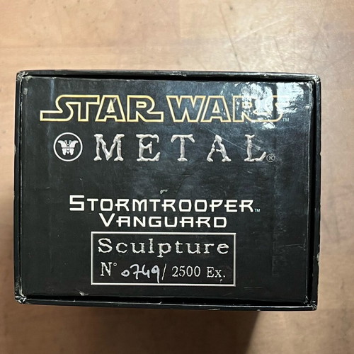 Attakus Star Wars Metal Stormtrooper Vanguard figure used with box and COA