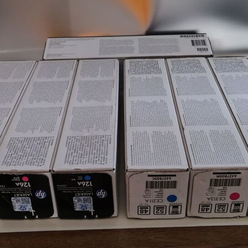 HP 126A toner set of 7 sealed new