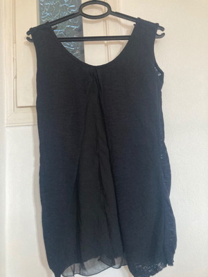 Πλεκτό καλοκαιρινό μπλουζάκι Floss medium, σαν καινούργιο, μαύρο