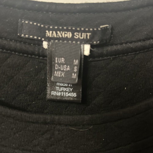 Mango black dress used, size M with button details