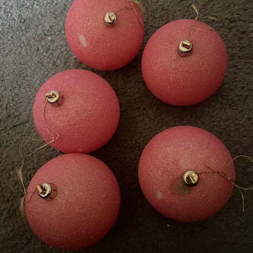 Christmas balls used, assorted