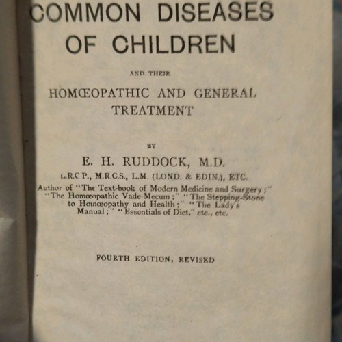 Homeopathic and general ailments books used