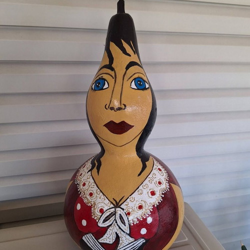 Handmade decorative water gourd "Kyra Grammatikí"