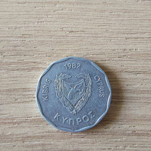 5 mils Cyprus coins used, pack of 10 from 1982