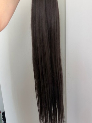 Ponytail hair extension new, chestnut color, 70cm length