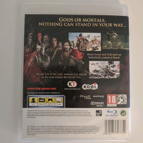 Warriors Legends of Troy PlayStation 3 used action RPG