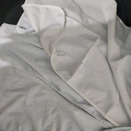 Baby towels, burp cloths, bibs, and bathrobe like new