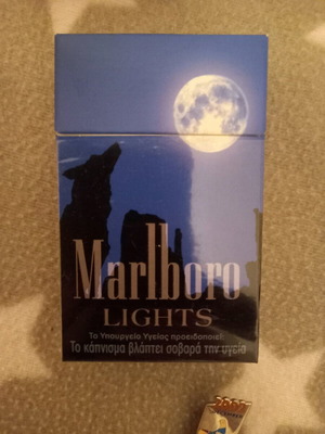 Marlboro Lights collectible boxes used, pack of 6 empty