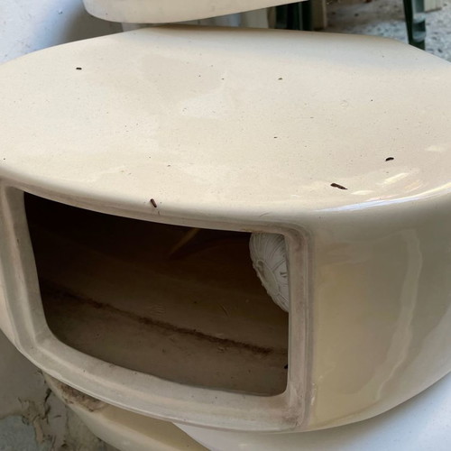 VINTAGE Cauldron of 70" beige