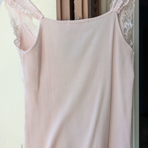 Entracte pink blouse used with elastic lace, size S