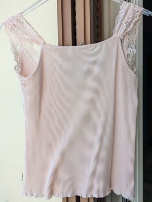 Entracte pink blouse used with elastic lace, size S