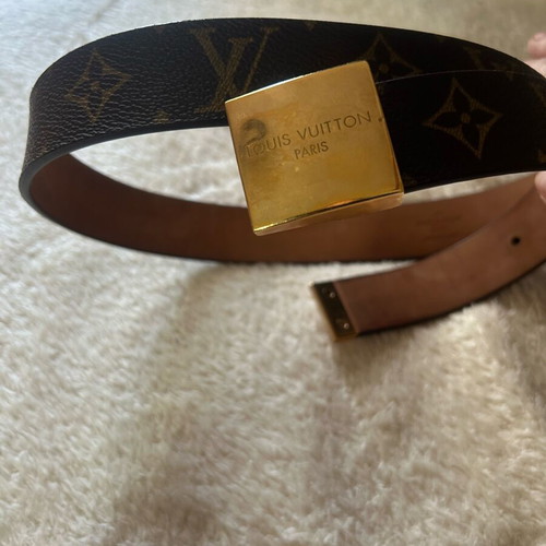 Louis Vuitton belt used, women's, brown, size 90