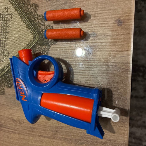 Nerf pistols used, pack with darts