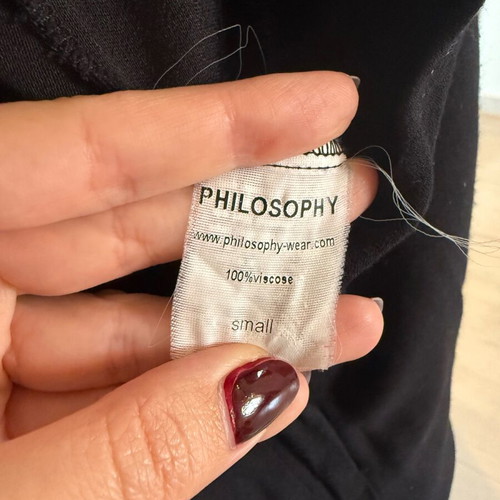 Philosophy Wear pants wide leg, like new, black, size S