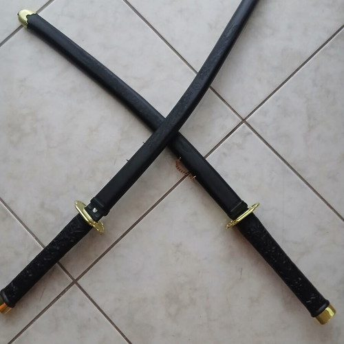 Set of 2 children's plastic Samurai Katana swords